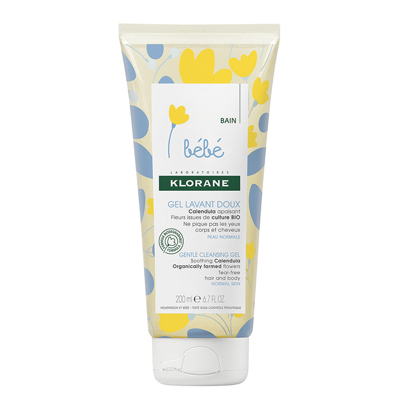 Image of Klorane Bébé Milde Wasgel Met Calendula 200ml 