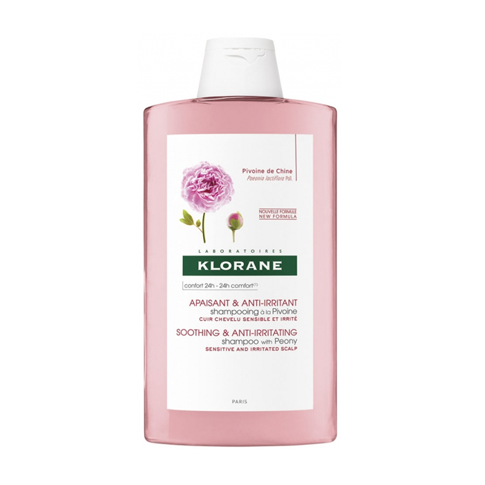 Image of Klorane Shampoo Pioenroos BIO - Gevoelige Hoofdhuid 400ml 