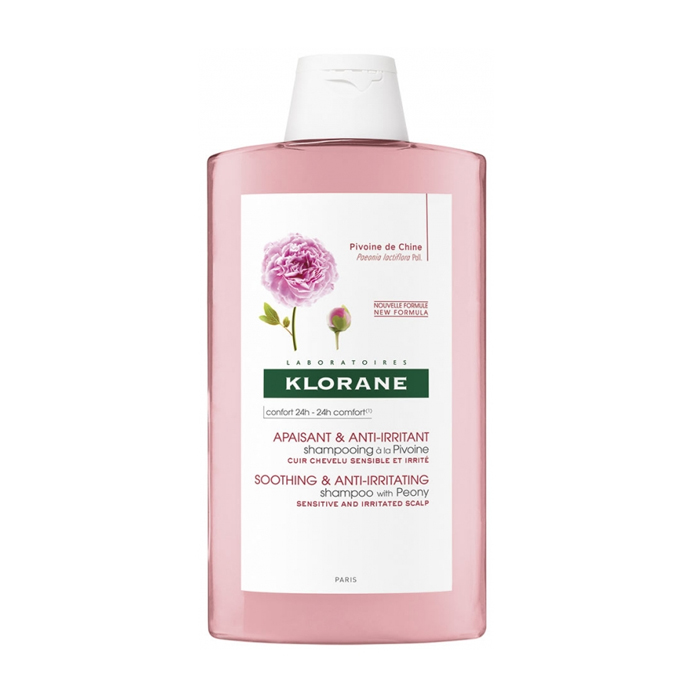 Image of Klorane Shampoo Pioenroos BIO - Gevoelige Hoofdhuid 400ml