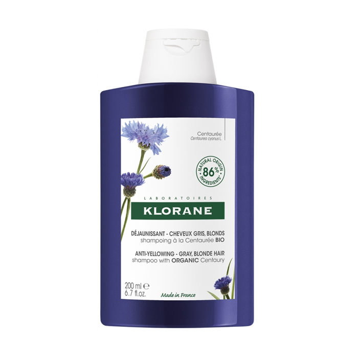 Image of Klorane Shampoo Duizendguldenkruid Anti-Vergeling - Grijs/Blond Haar 200ml NF