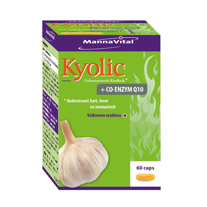 Image of MannaVital Kyolic + Co-enzym Q10 60 Capsules