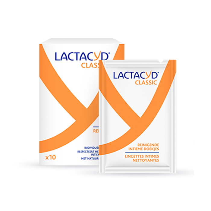 Lactacyd Classic Reinigende Intieme Doekjes - 10 Stuks