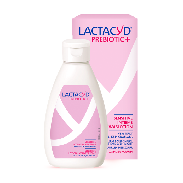 Image of Lactacyd Prebiotic+ Sensitive Intieme Waslotion Met Natuurlijk Melkzuur 200ml