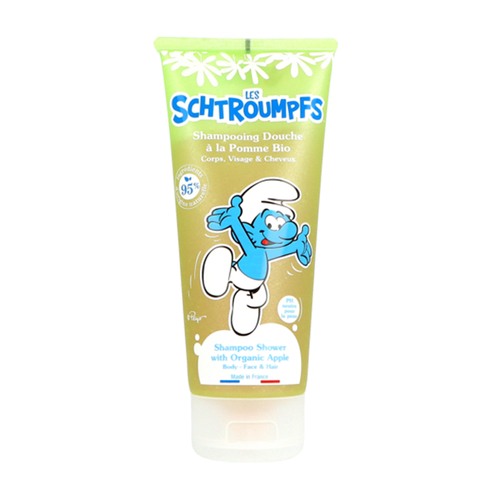 Image of Le Comptoir Du Bain 3-in-1 Bio Appelshampoo Smurfen 200ml 