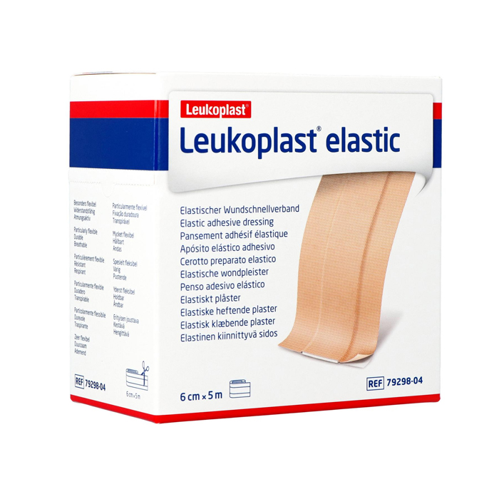 Image of Leukoplast Elastic Elastische Wondpleister - 5mx6cm - 1 Stuk 