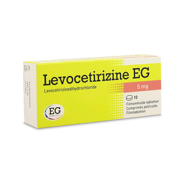 Image of Levocetirizine EG 5mg 10 Filmomhulde Tabletten