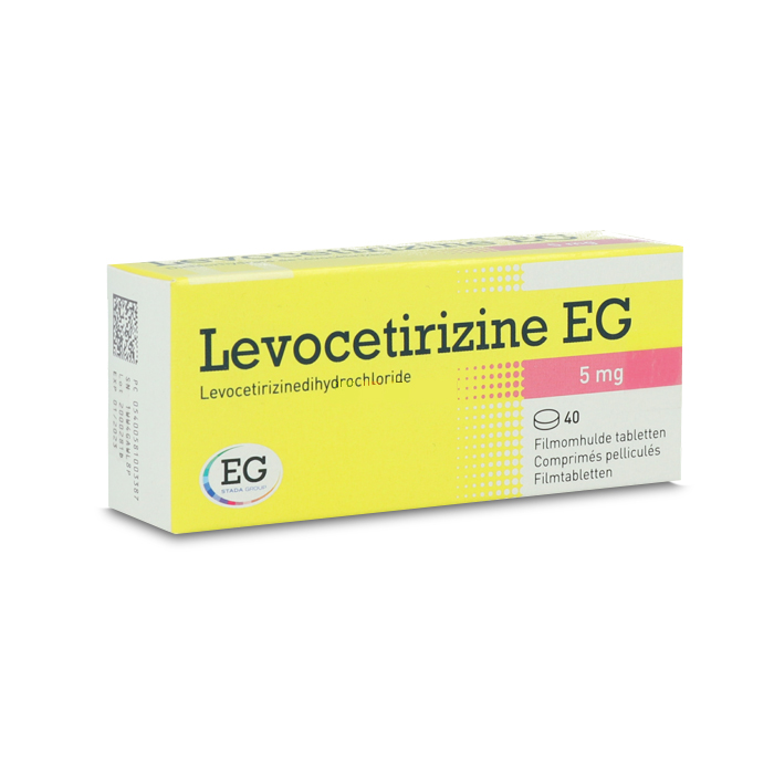 Image of Levocetirizine EG 5mg 40 Filmomhulde Tabletten