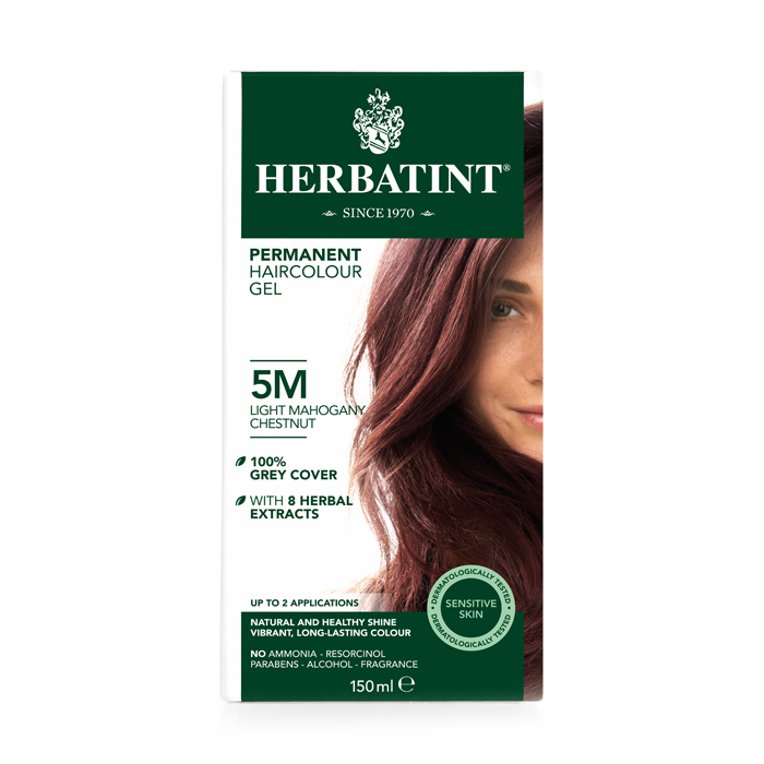 Image of Herbatint 5M Permanente Haarkleuring - Licht Acajou-Kastanje 150ml 
