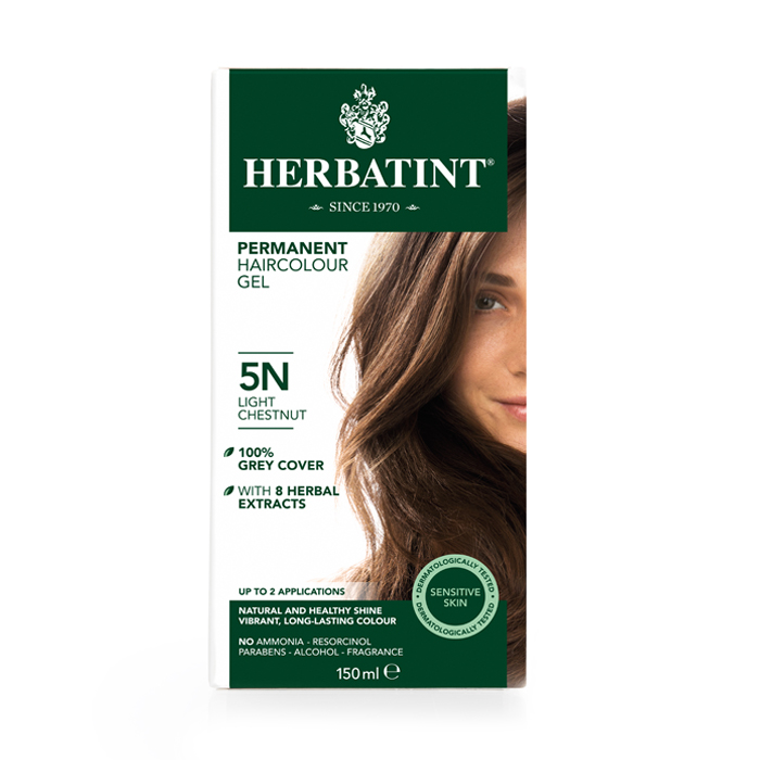 Image of Herbatint 5N Permanente Haarkleuring - Licht Kastanje 150ml