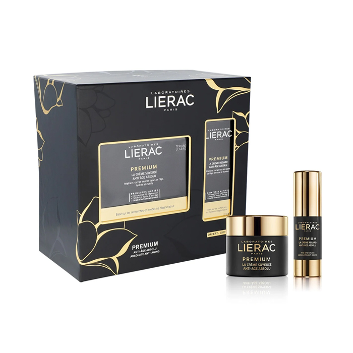Image of Lierac Premium Geschenkkoffer Crème Soyeuse 50ml + GRATIS Anti-Ageing Oogcrème 15ml 