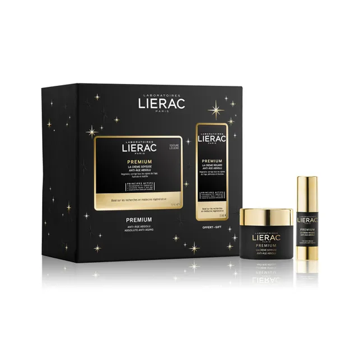 Image of Lierac Premium Geschenkset Crème Soyeuse 50ml + GRATIS Anti-Ageing Oogcrème 15ml 
