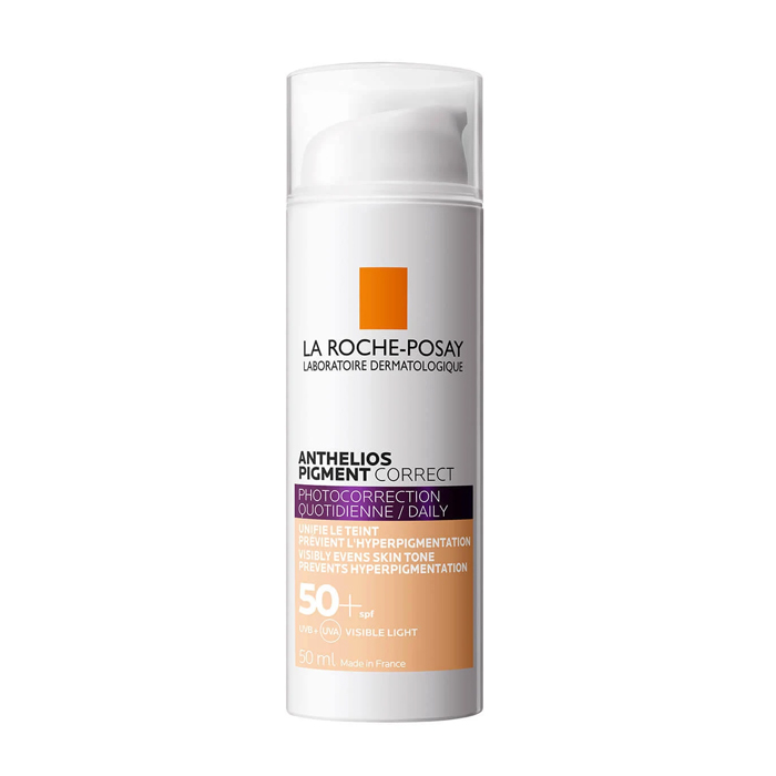 Image of La Roche-Posay Anthelios Pigment Correct SPF50+ - Licht Getinte Crème - 50ml 