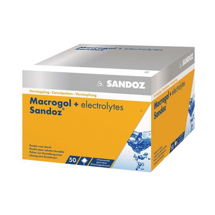 Image of Macrogol + Elektrolyt Sandoz Citroen 50 Zakjes