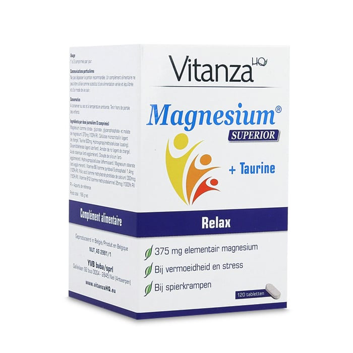Image of Vitanza HQ Magnesium Superior + Taurine 120 Tabletten 