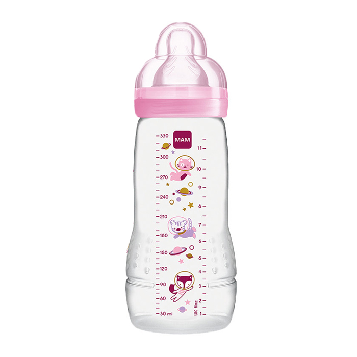 Image of MAM Easy Active Zuigfles 330ml - 4+M - Roze - 1 Stuk 