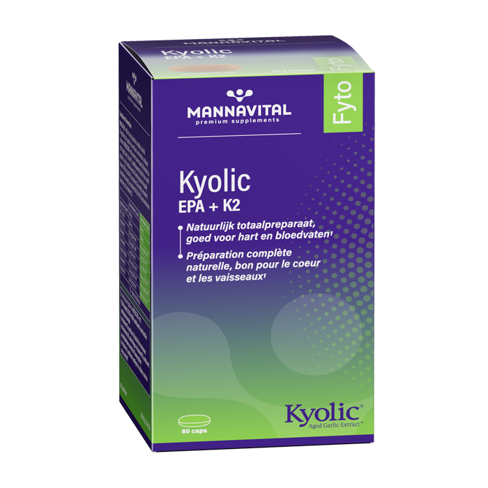 Image of MannaVital Kyolic EPA + K2 - 80 Capsules
