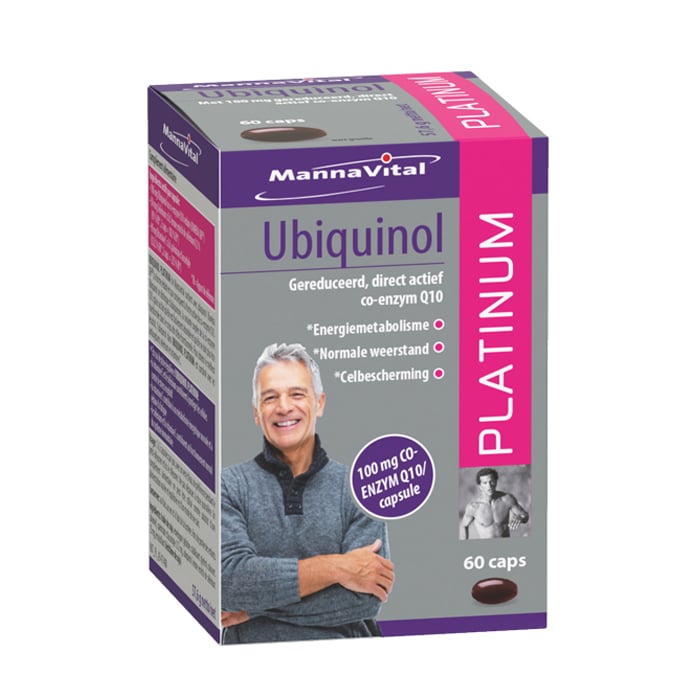 Image of MannaVital Ubiquinol Platinum 60 Capsules