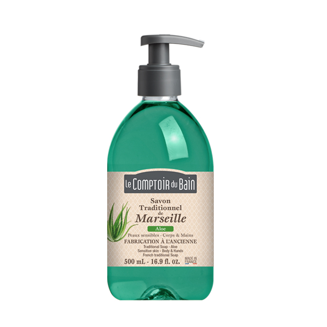 Image of Le Comptoir Du Bain Traditionele Marseille Zeep Aloë 500ml 