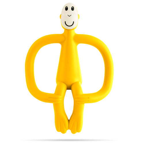 Image of MatchStick Monkey Bijtring Geel 1 Stuk 