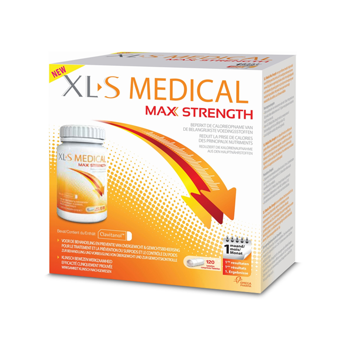 Image of Xls Medical Max Strength - Ondersteunt je dieet en helpt af te vallen - 120 Tabletten 
