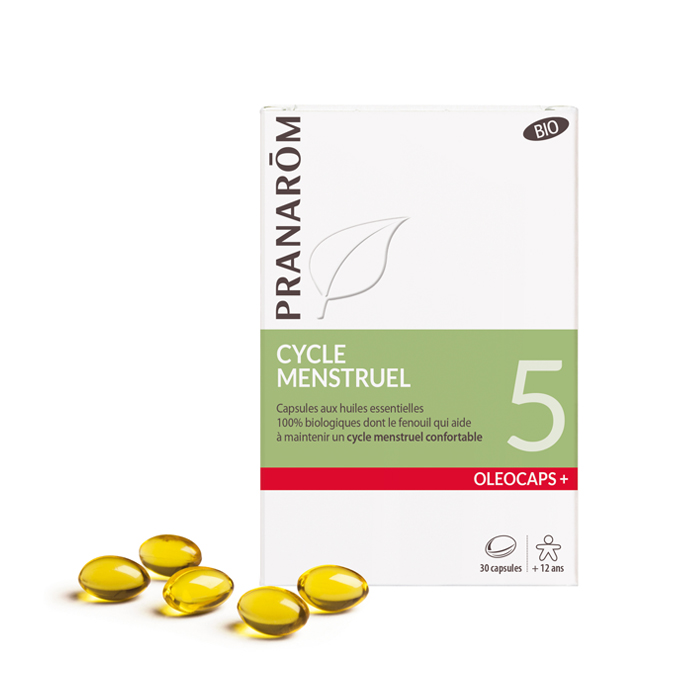 Image of Pranarôm Oleocaps+ Menstruatiecyclus Bio 30 Capsules 