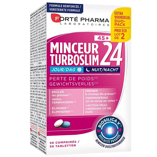 Image of Forté Pharma Turboslim 24 45+ Dag/Nacht 2x28 Tabletten 