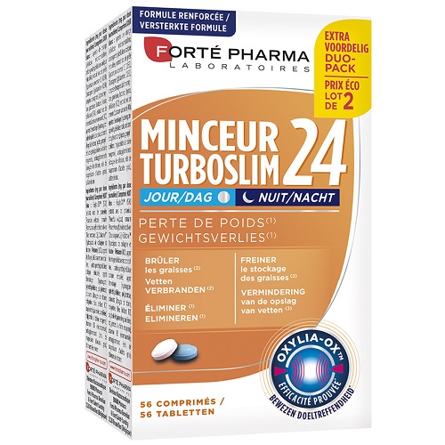 Image of Forté Pharma Turboslim 24 Dag/Nacht 2x28 Tabletten 
