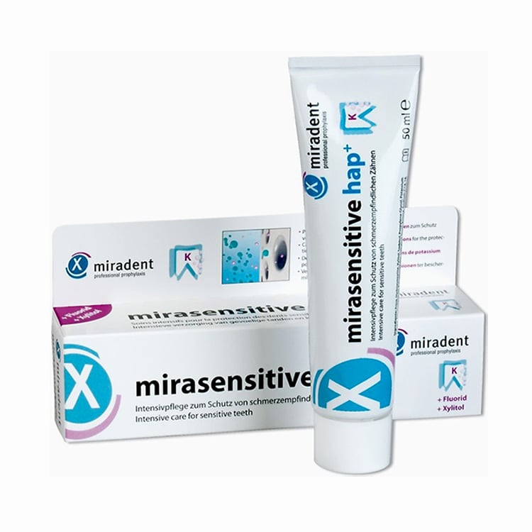 Image of Miradent Mirasensitive Hap+ Tandpasta 50ml