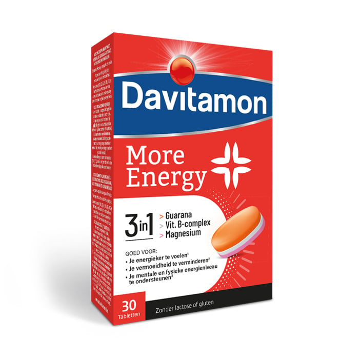 Image of Davitamon More Energy 3-in-1 30 Tabletten 
