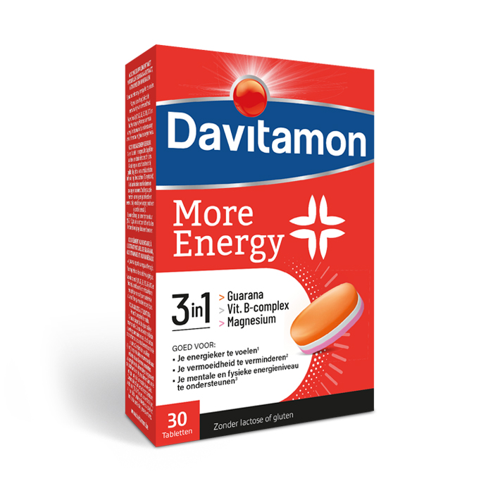 Image of Davitamon More Energy 3-in-1 30 Tabletten