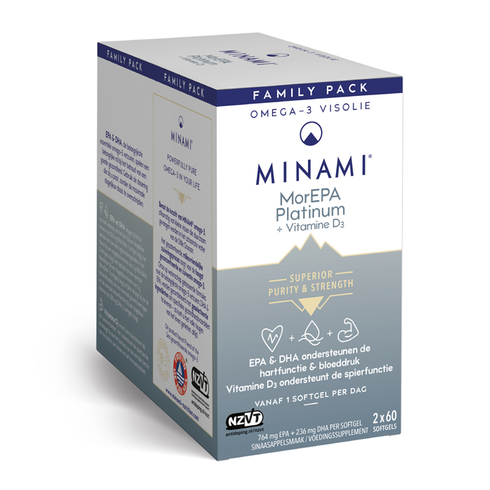 Image of Minami Morepa Platinum + Vit D3 120 Capsules 