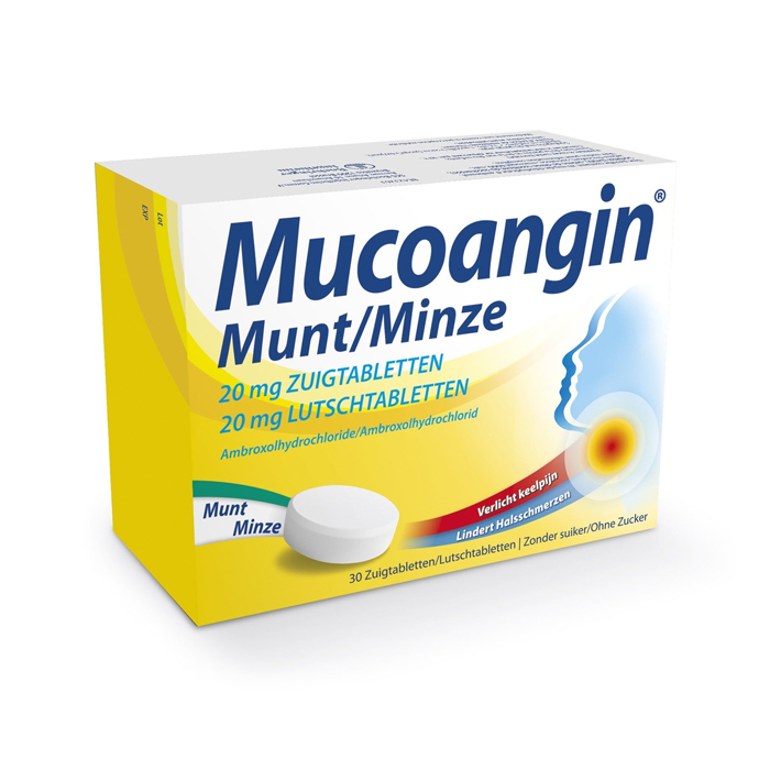 Image of Mucoangin 20mg - Munt 30 Zuigtabletten 