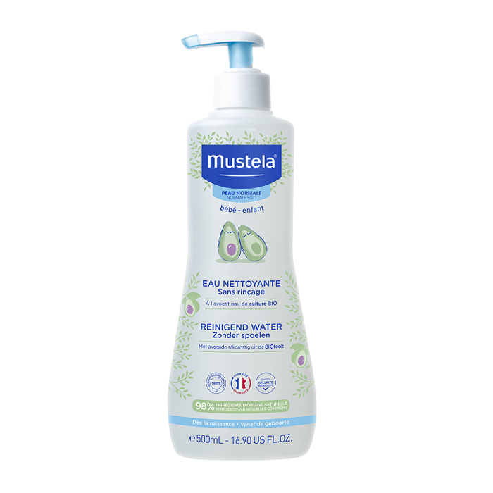 Image of Mustela Bébé Reinigend Water Zonder Spoelen - Normale Huid 500ml