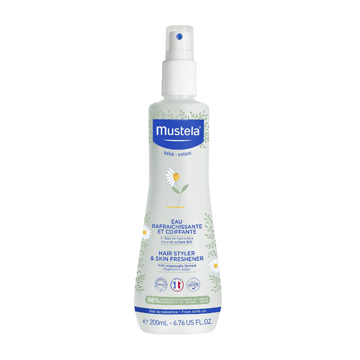 Image of Mustela Bébé Bio Verfrissend Kamillewater - Normale Huid 200ml