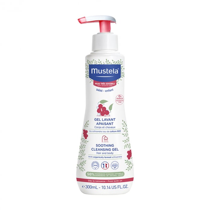 Image of Mustela Verzachtende Reinigende Gel - Zeer Gevoelige Huid - 300ml 