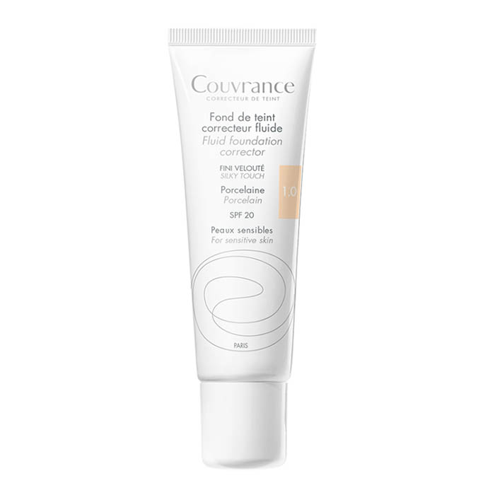 Image of Avène Couvrance Corrigerende Vloeibare Foundation N°01 Porcelaine 30ml 