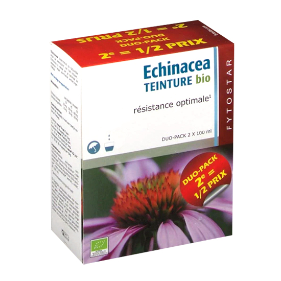 Image of Fytostar Echinacea Tinctuur Bio Weerstand Duo 2x100ml Promo 2e aan -50% 