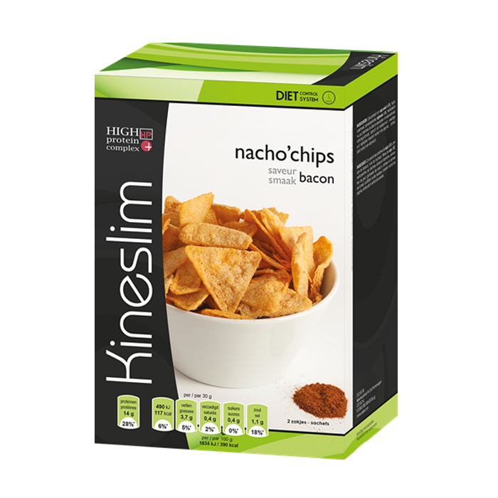 Image of Kineslim Nacho&#039;Chips Bacon 2 Zakjes