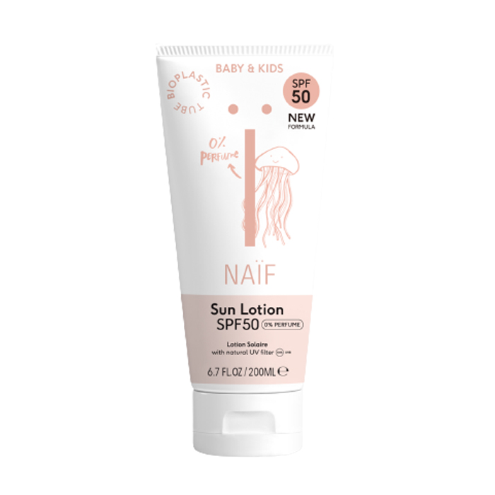 Image of Naïf Zonnebrand Lotion SPF50 - Baby &amp; Kinderen - Zonder Parfum - 200ml 