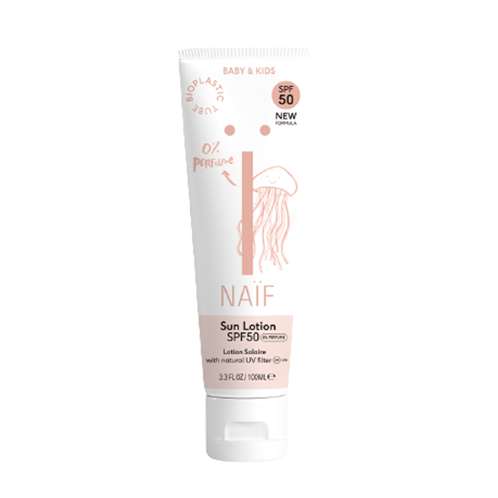 Image of Naïf Zonnebrand Lotion SPF50 - Baby &amp; Kinderen - Zonder Parfum - 100ml 