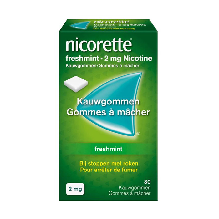 Image of Nicorette Kauwgom Freshmint 2mg 30 Stuks