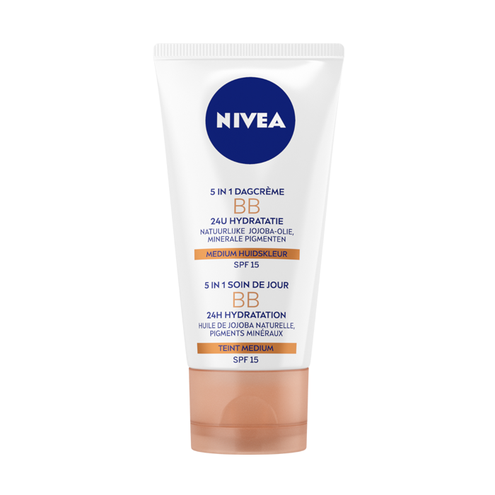 Image of Nivea 5-in-1 BB Dagcrème SPF15 - Medium Huidskleur - 50ml 