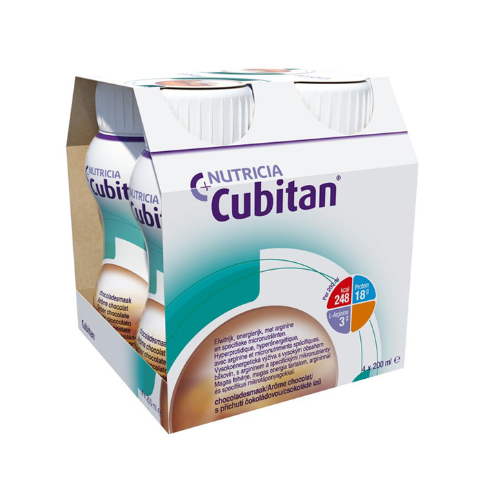 Image of Nutricia Cubitan Chocolade 4x200ml 