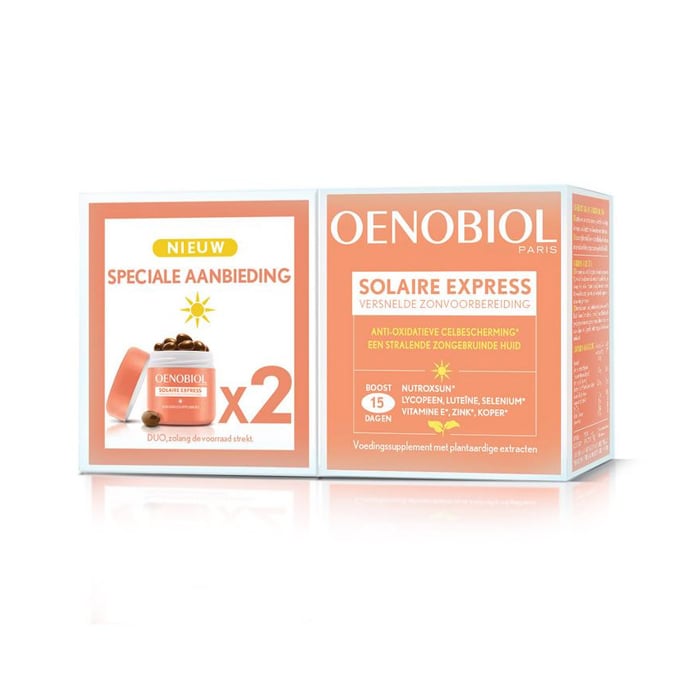 Image of Oenobiol Solaire Express Promo 2x15 Capsules 