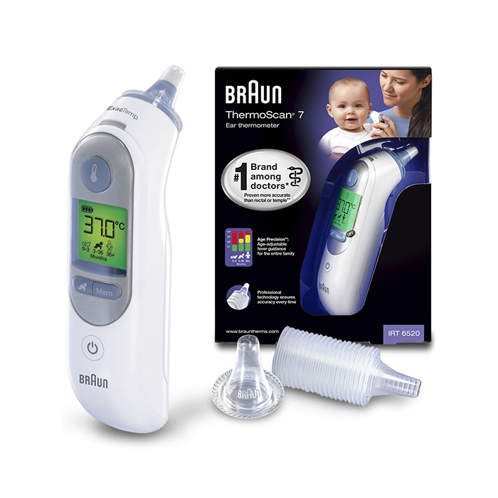 Image of Braun Thermoscan 7 Age Precision IRT 6520 Oorthermometer Wit 1 Stuk