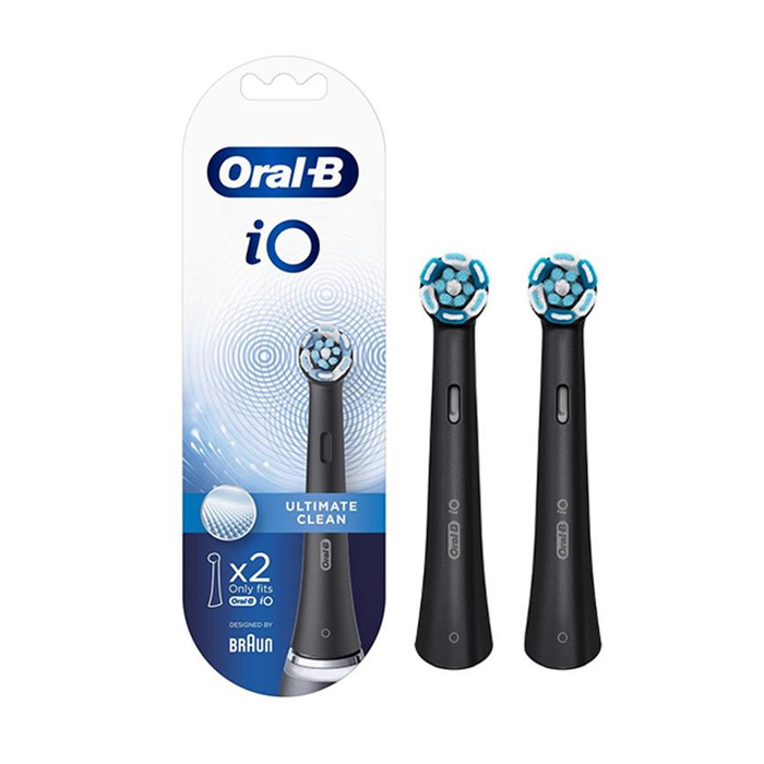 Image of Oral-B iO Ultimate Clean Opzetborstels - Zwart - 2 Stuks 
