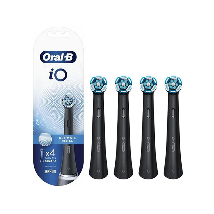 Image of Oral-B iO Ultimate Clean Opzetborstels - Zwart - 4 Stuks 