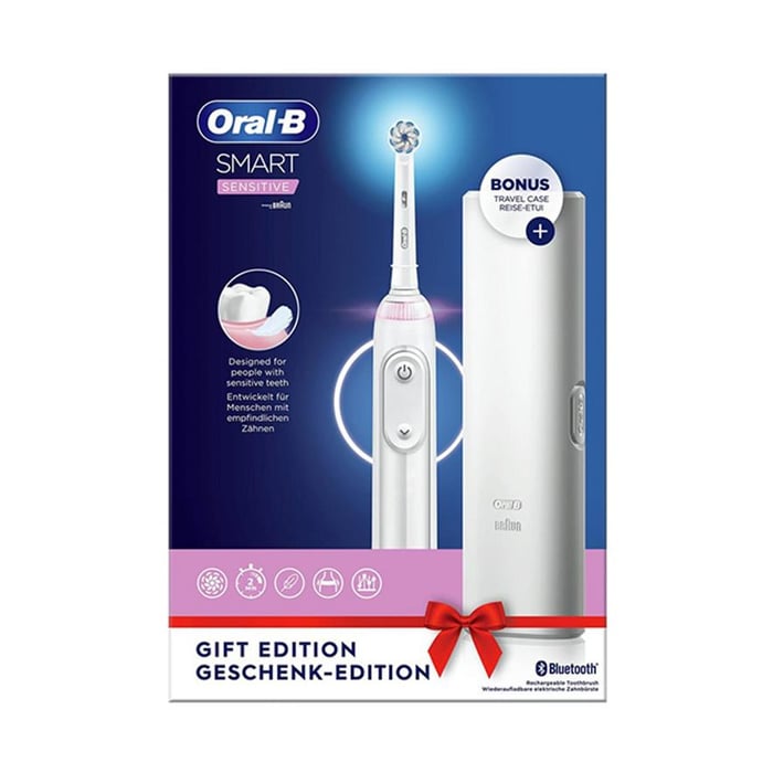 Image of Oral-B Smart Sensitive Elektrische Tandenborstel 1 Stuk + GRATIS Reisetui 