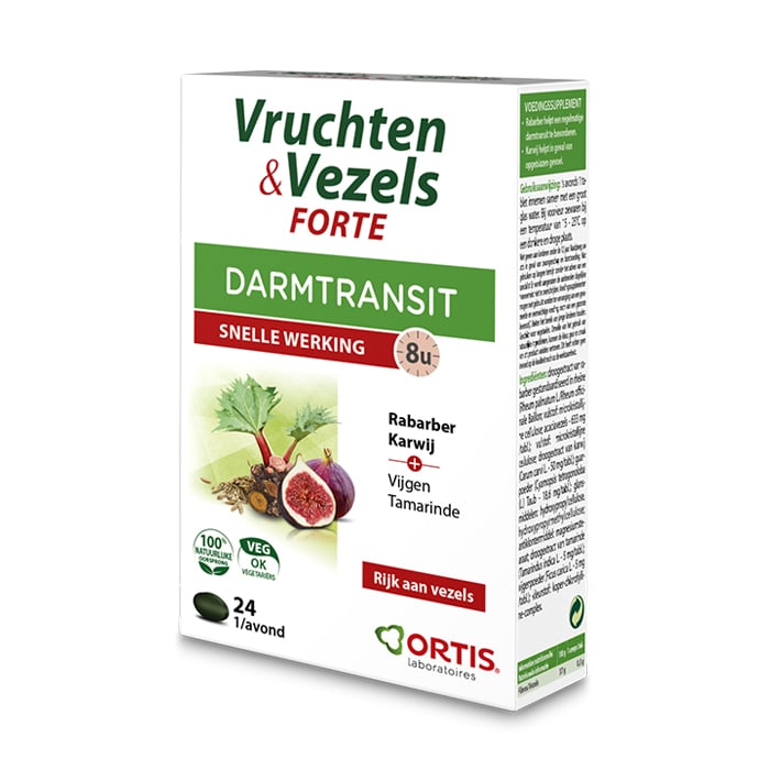 Image of Ortis Vruchten &amp; Vezels Forte Darmtransit 24 Tabletten