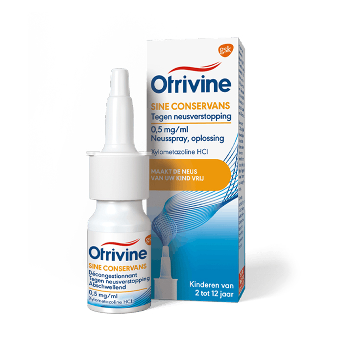 Image of Otrivine Anti-Rhinitis Zonder Bewaarmiddelen Spray 10ml 